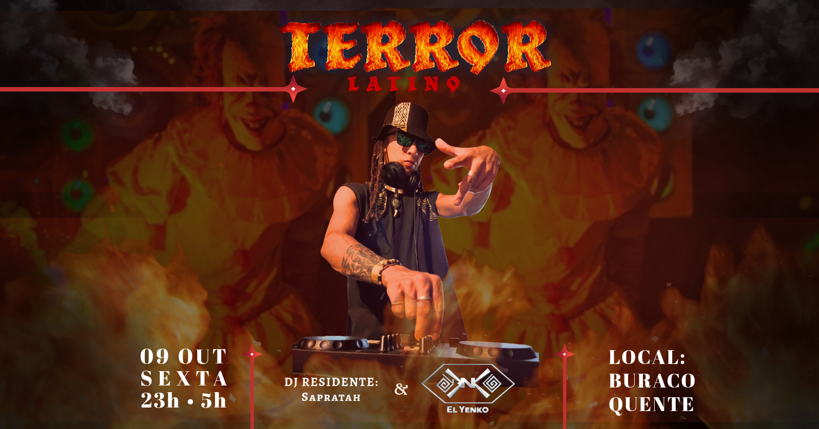 TERROR LATINO - Pré Halloween | After do Encontro de Culturas - Alto Paraíso de Goiás, GO