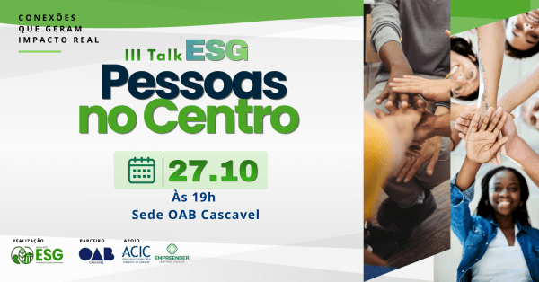 Imagem do evento III Talk ESG: Saúde mental no ambiente de trabalho e os novos desafios relacionados à NR-1