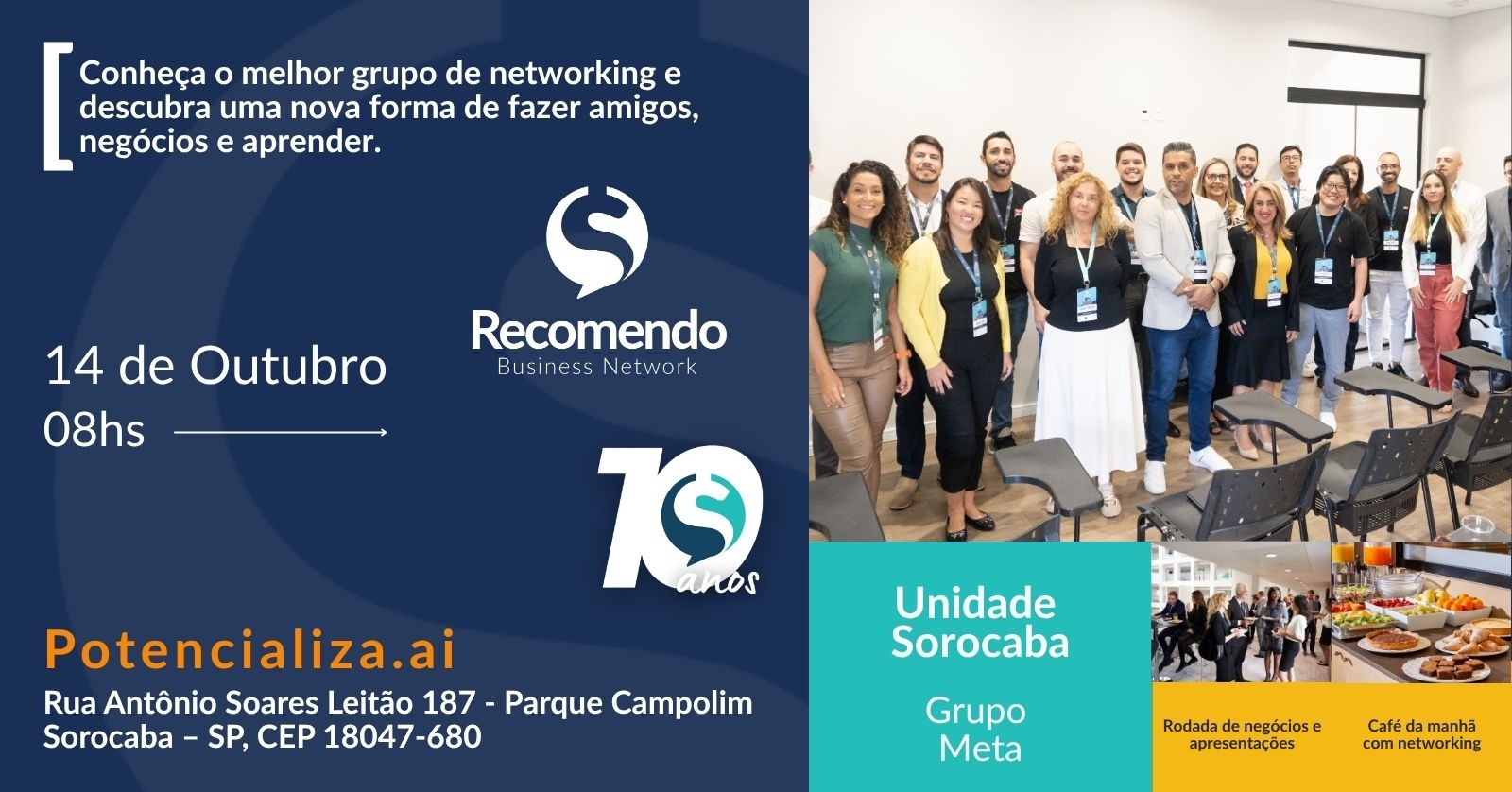 Recomendo Sorocaba - Grupo Meta - O melhor café de negócios da cidade.