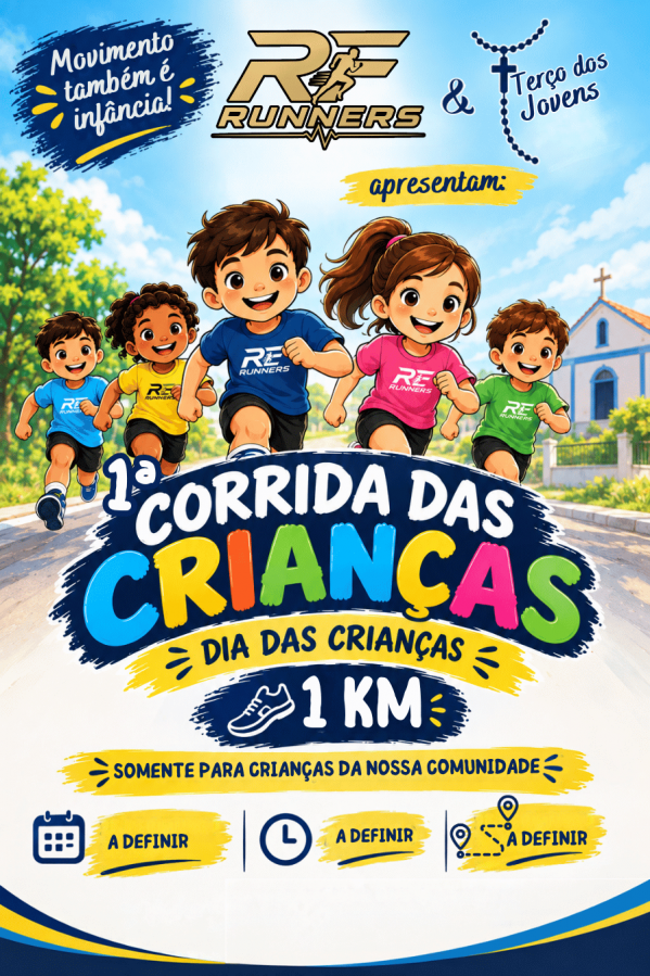 Imagem do evento 1ª Corrida Das Crianças