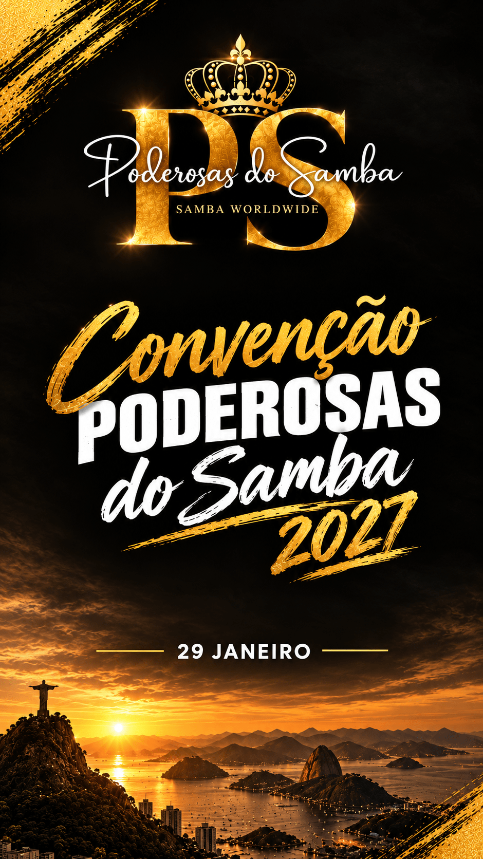 Imagem publicada pela fonte para Convenção Poderosas do Samba 2027