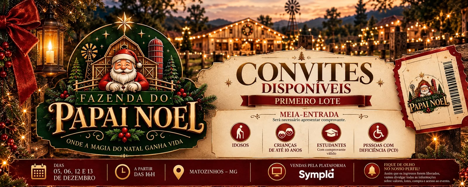 NATAL DE LUZ - FAZENDA DO PAPAI NOEL - Matozinhos, MG