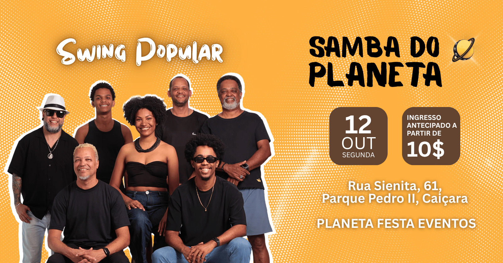 Imagem da fonte — SAMBA DO PLANETA | SWING POPULAR | 12/10