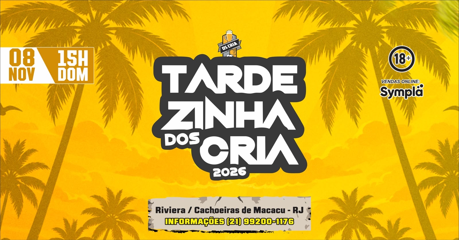 TARDEZINHA DOS CRIA 2026 - Cachoeiras de Macacu, RJ