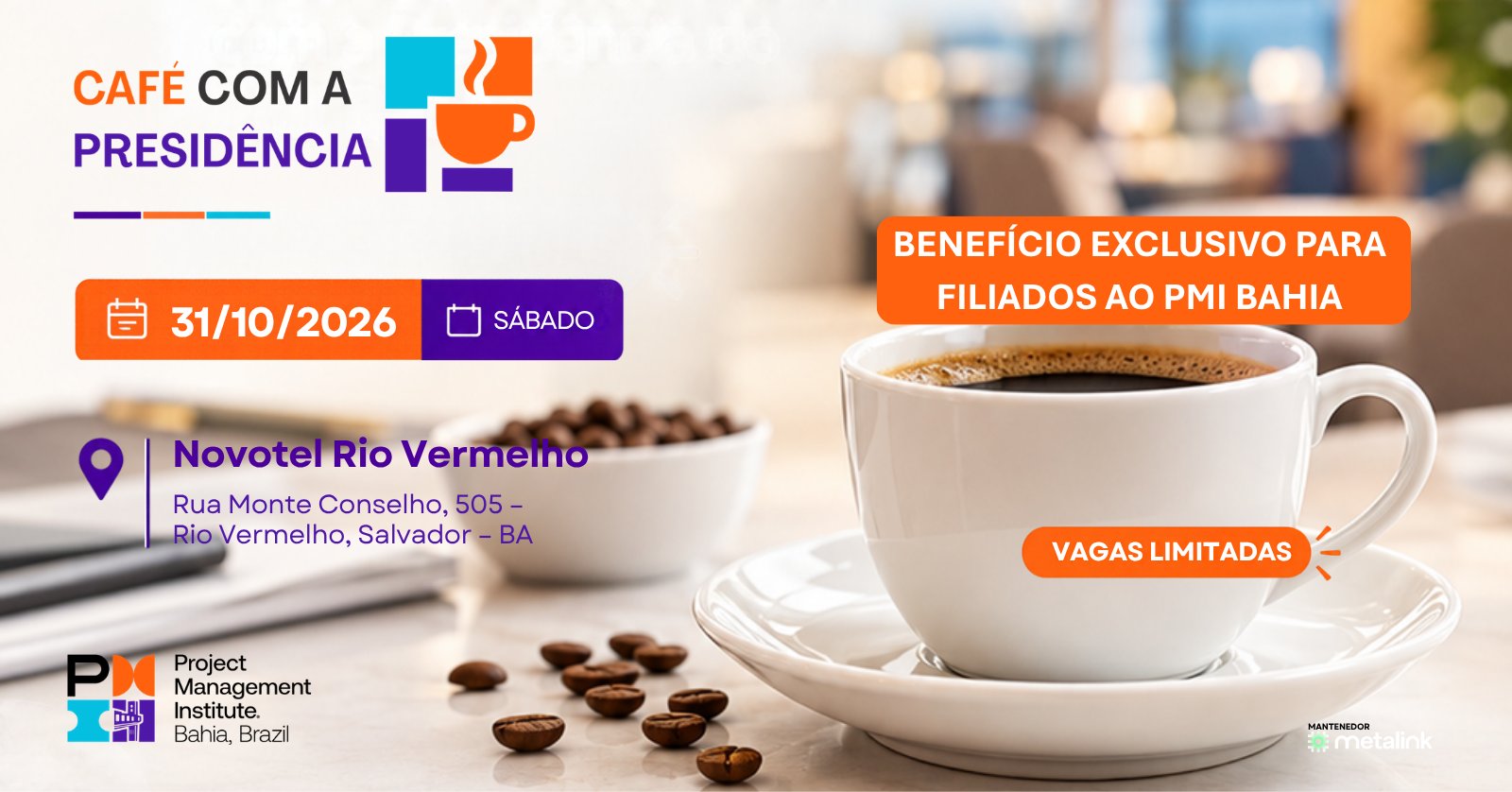 Imagem da fonte — Café com a Presidência - Edição Outubro de 2026
