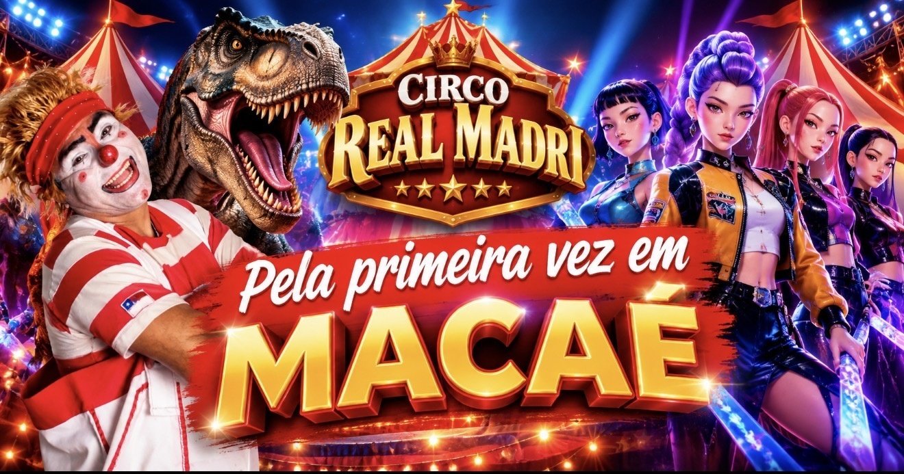 Imagem publicada pela fonte para Circo Real Madri | Macaé