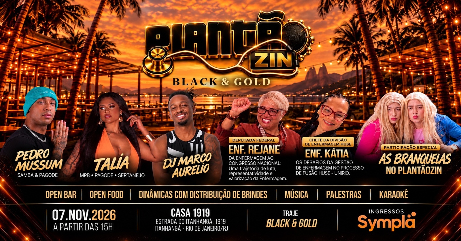 PLANTÃOZIN BLACK & GOLD - Rio de Janeiro, RJ