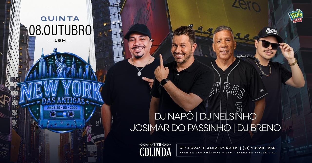 Source image — NEW YORK DAS ANTIGAS ANOS 80 90 2000 | DJ NELSINHO | DJ NAPÔ | DJ BRENO | COLINDA BARRA