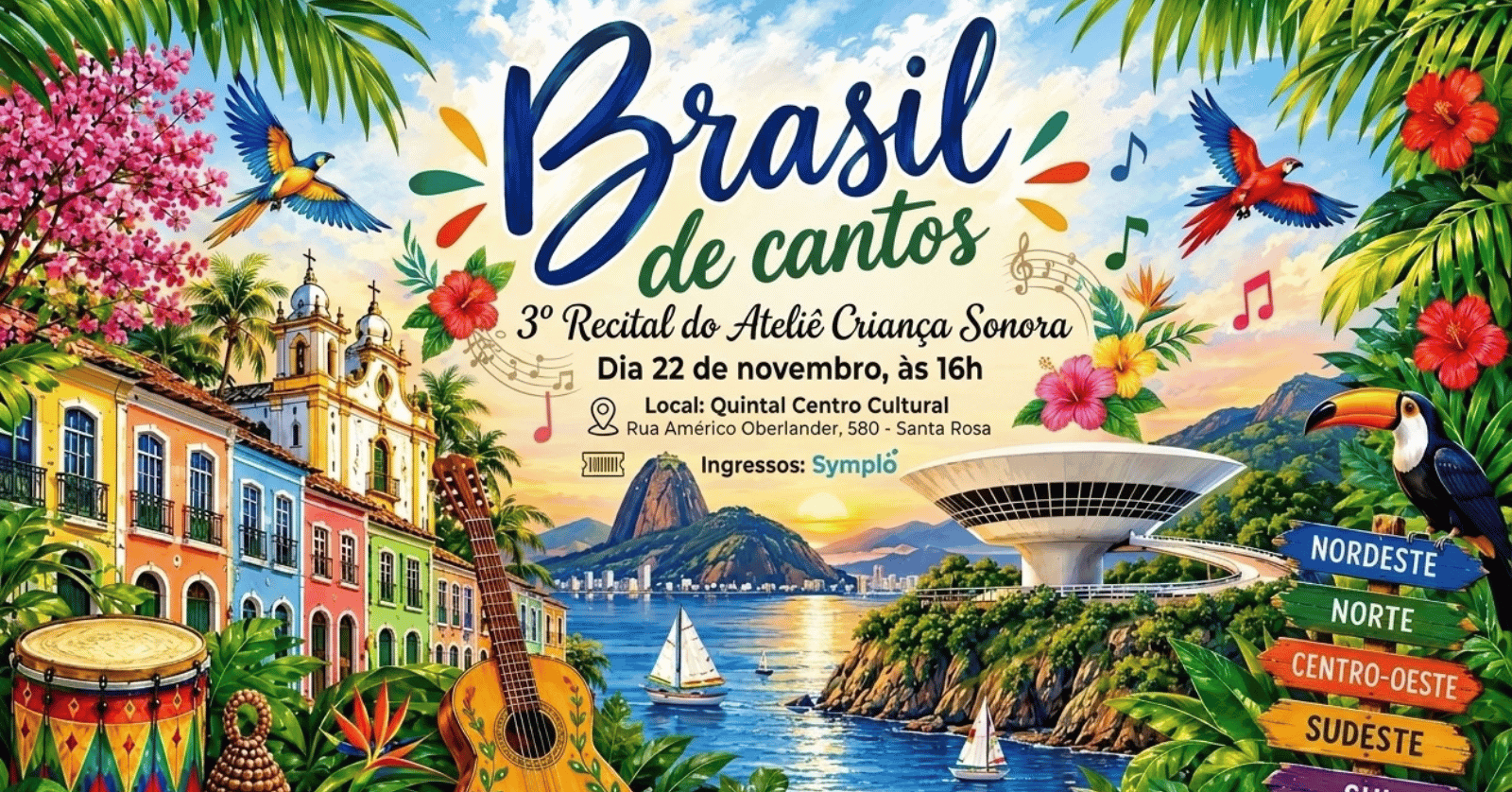 Brasil de Cantos e Encantos - 3º Recital do Ateliê Criança Sonora - Niterói, RJ
