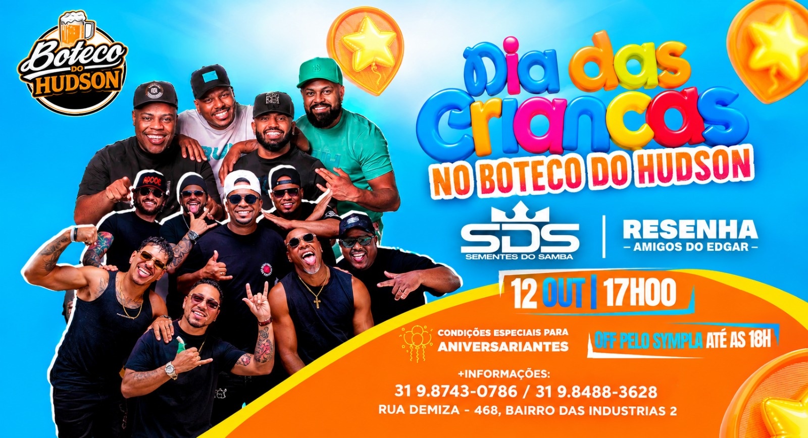 Imagen de la fuente — DIA DAS CRIANÇAS NO BOTECO DO HUDSON PAGODE, RESENHA E MUITA DIVERSÃO
