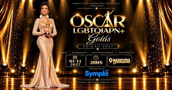 Imagem do evento OSCAR LGBTQIAPN+ GOIÁS 2026  EDIÇÃO ESPECIAL DE 10 ANOS