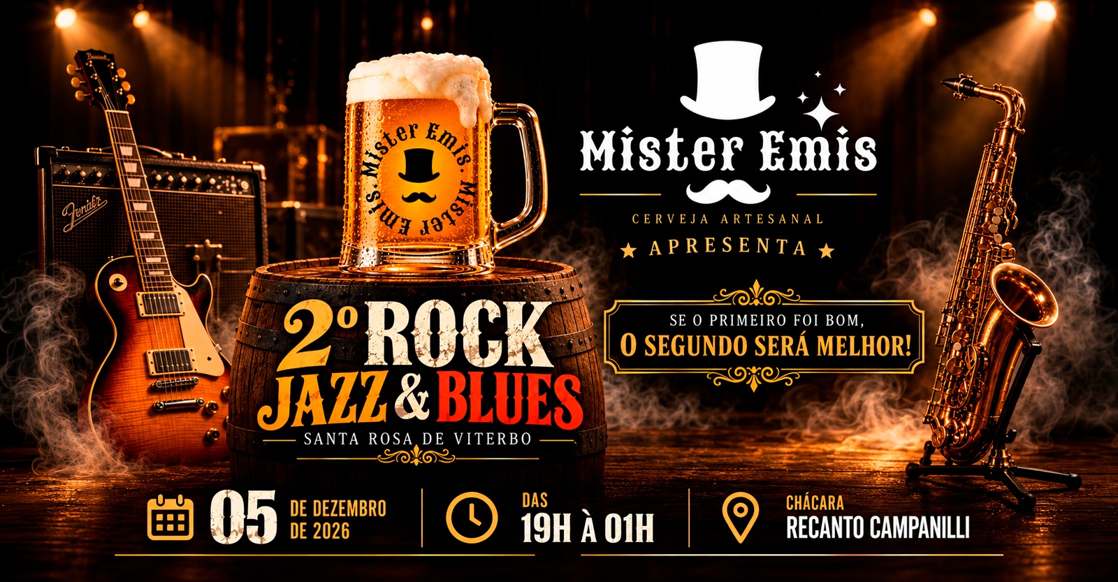 2° Rock Jazz e Blues de Santa Rosa de Viterbo - Santa Rosa de Viterbo, SP