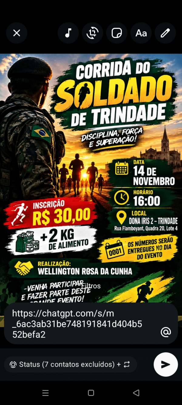 Imagem do evento Corrrida soldado trindad