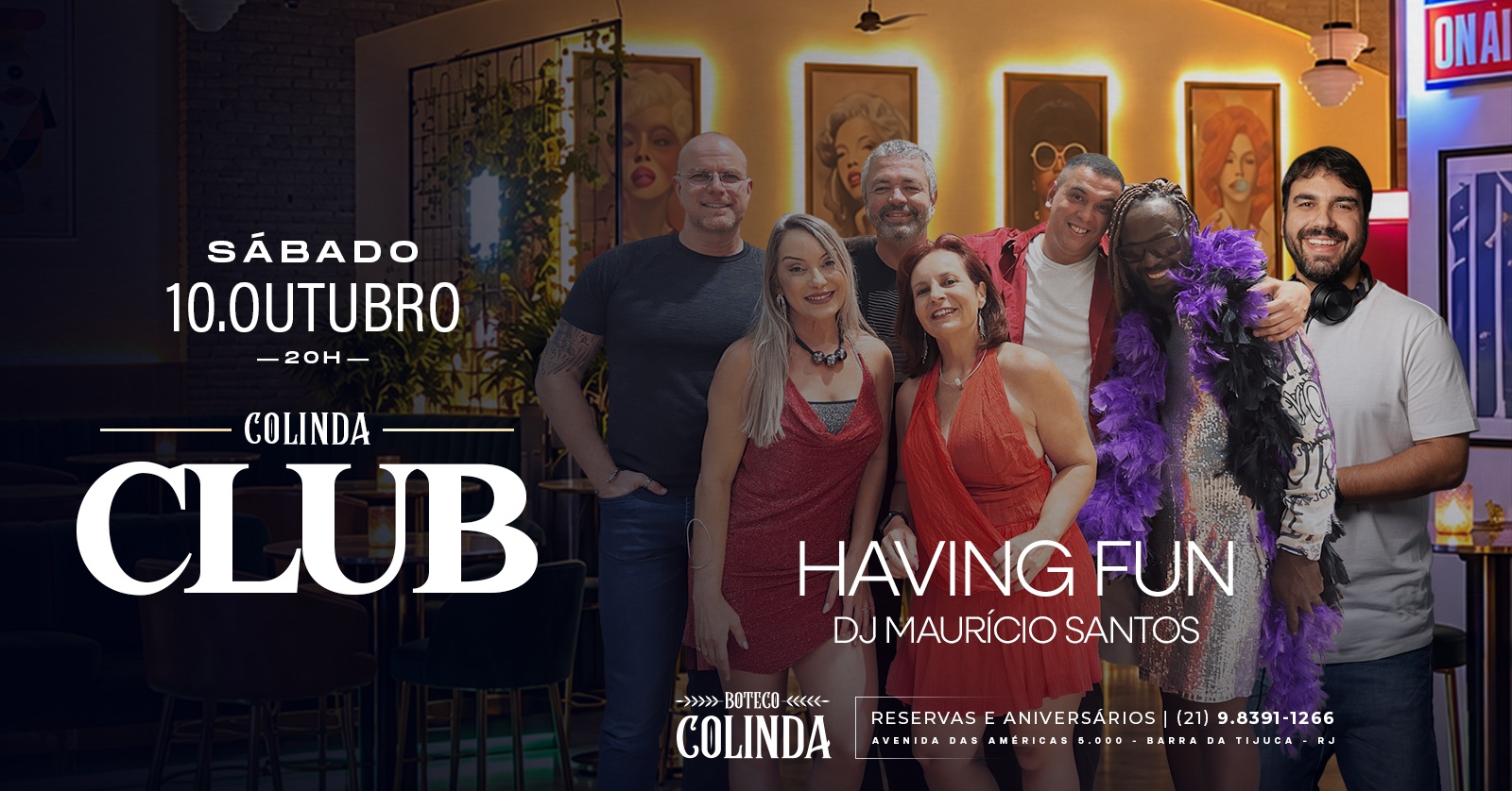 Source image — COLINDA CLUB (10/10) com a banda Having Fun + Dj Mauricio Santos