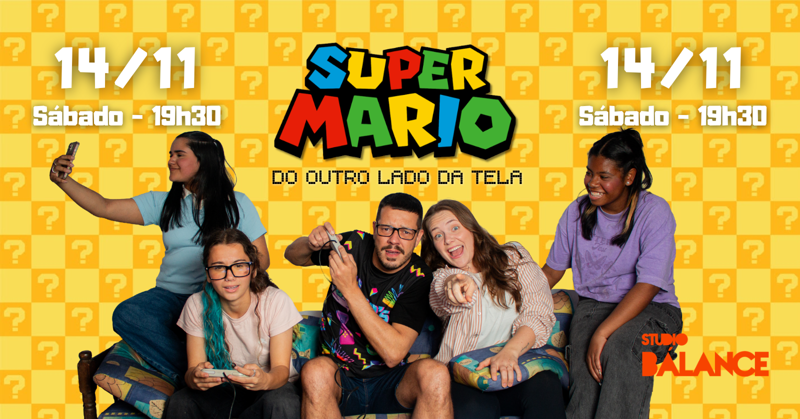 ESPETÁCULO DE DANÇA SUPER MARIO - DO OUTRO LADO DA TELA | SÁBADO 19H30