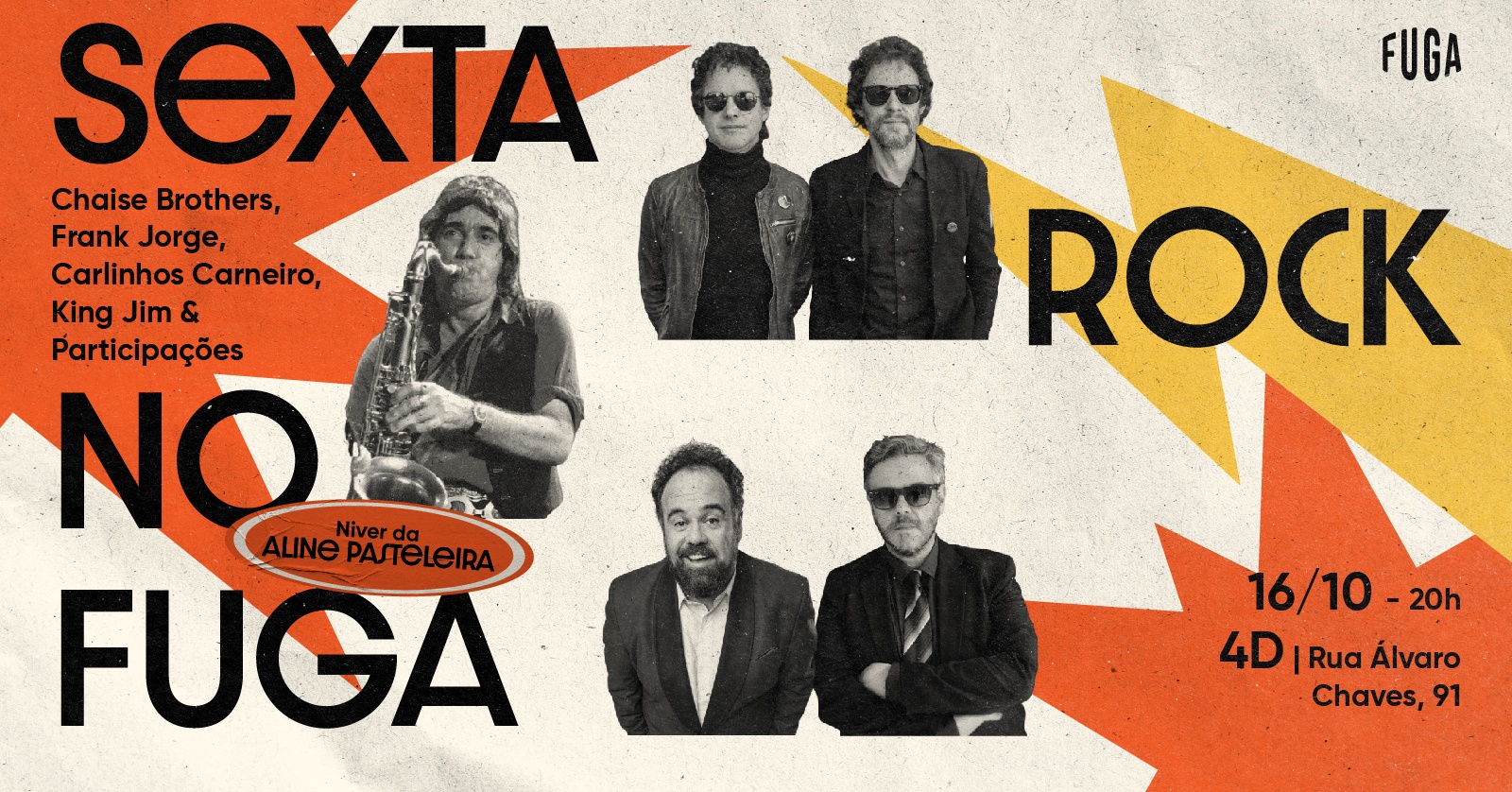 16.10 | SEXTA ROCK no FUGA - Porto Alegre, RS