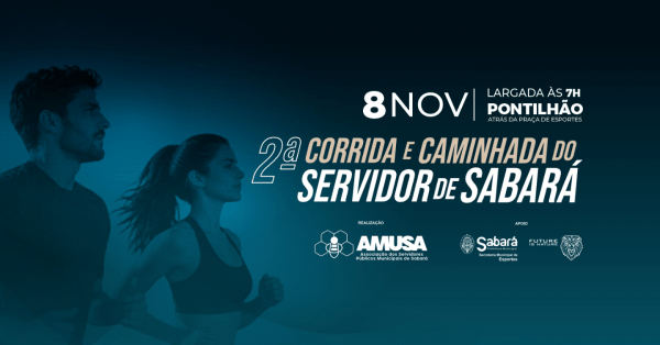 Imagem do evento 2ª Corrida e Caminhada do Servidor Público Municipal de Sabará