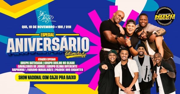 Imagem do evento Aniversário do Intimidade S/A - Show do Caju Pra Baixo + convidados