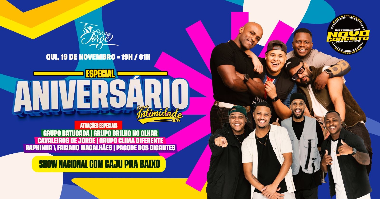 Aniversário do Intimidade S/A - Show do Caju Pra Baixo + convidados - São José dos Campos, SP