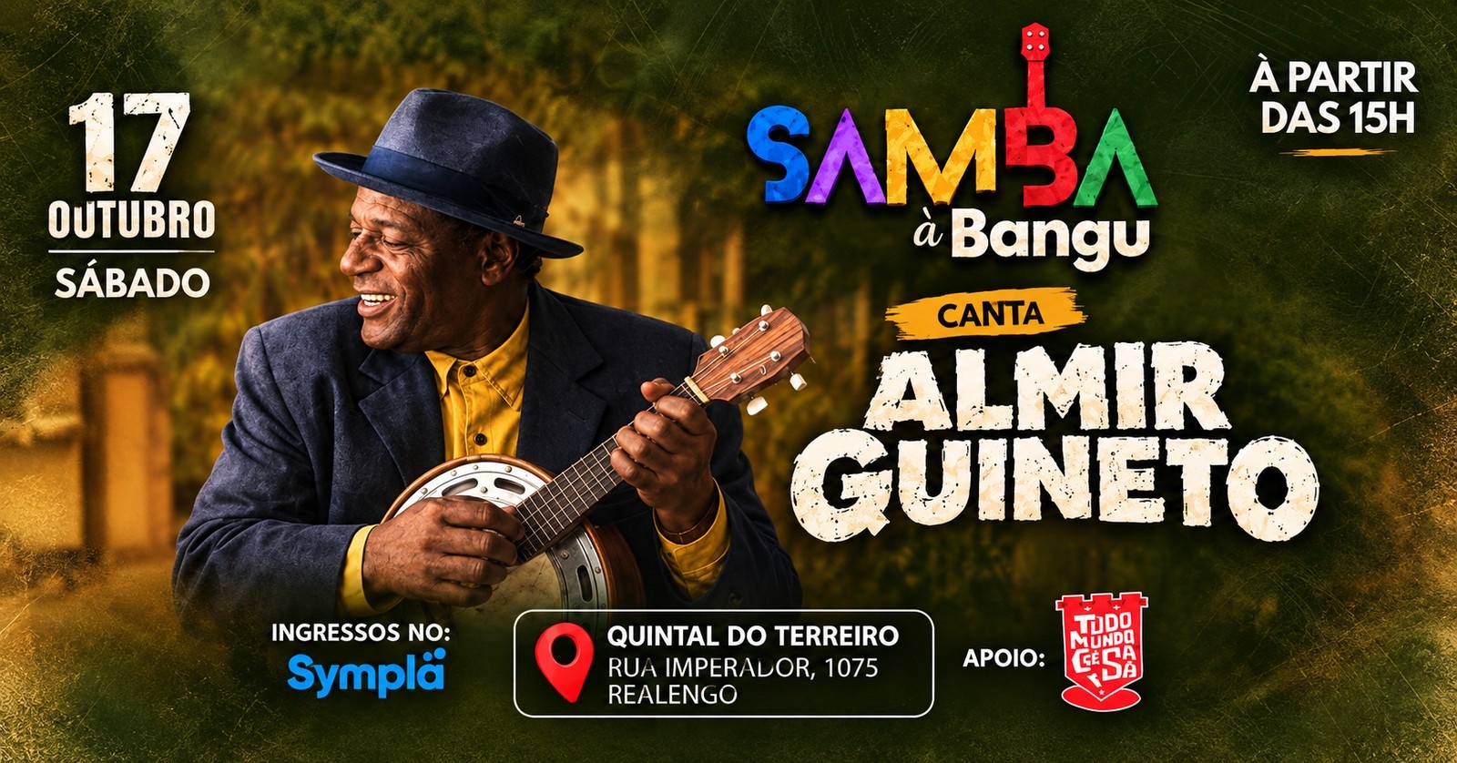 Samba a Bangu Canta Almir Guineto - Rio de Janeiro, RJ