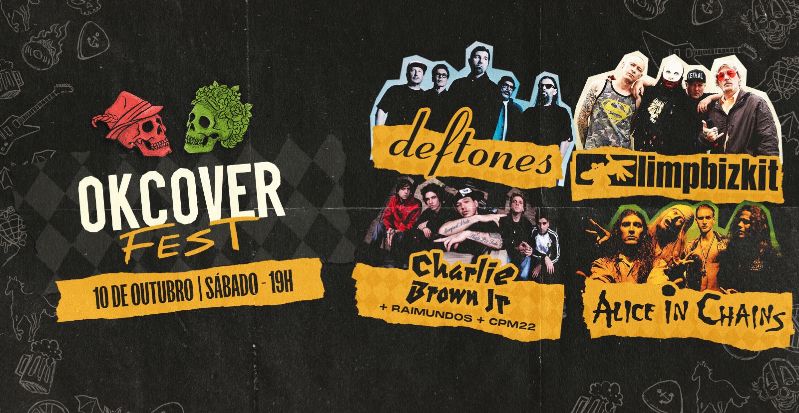 OKCOVERFEST #1 - Deftones, Limp Bizkit, CBJr, Raimundos, CPM22, Alice in Chains, Mad Season - Blumenau, SC