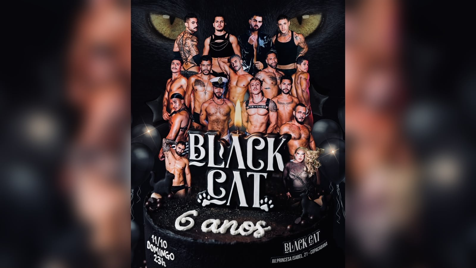 Imagem da fonte — Black Cat: ANIVERSÁRIO DE 6 ANOS! |Domingo,11 de outubro - 23h