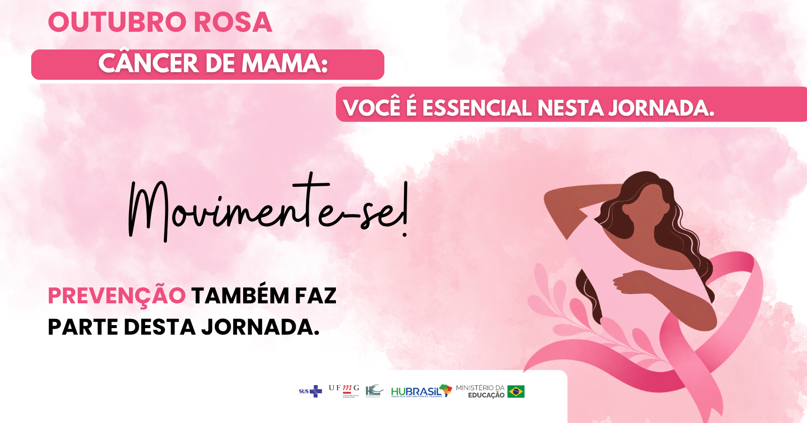 Imagem da fonte — XI Seminário Outubro Rosa Câncer de mama: você é essencial nesta jornada. Movimente-se!
