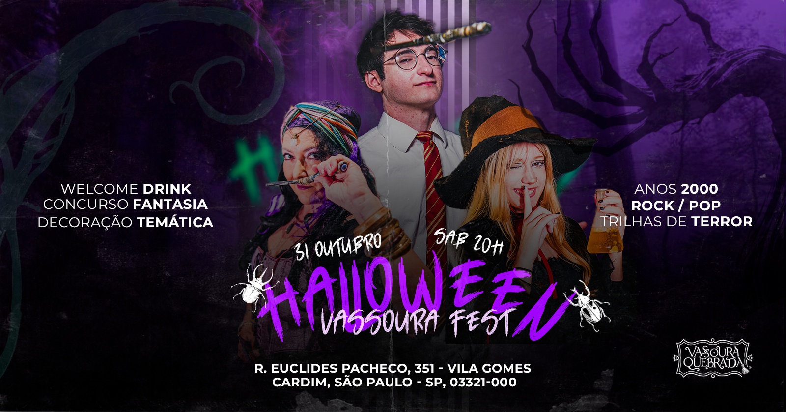 Festa Halloween - Os Mortos Se Divertem | Vassoura Quebrada - São Paulo, SP