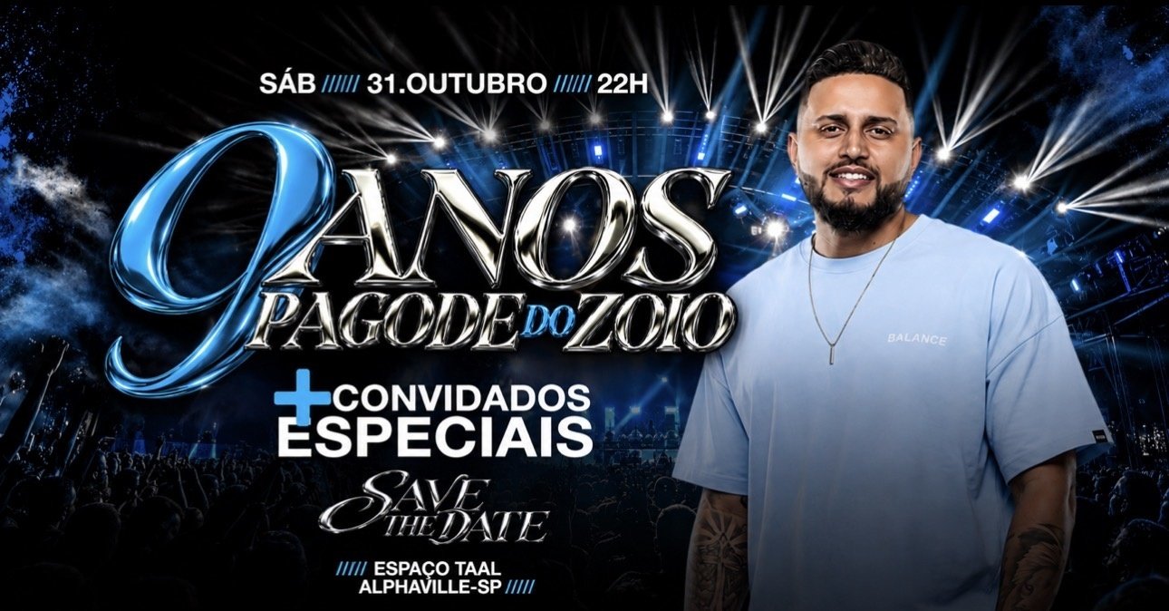 Imagem publicada pela fonte para Pagode do Zoio - 09 Anos