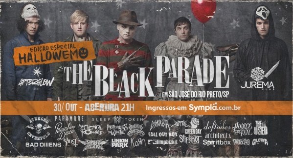 Imagem do evento The Black Parade - Edição Hallowemo | São José do Rio Preto/SP