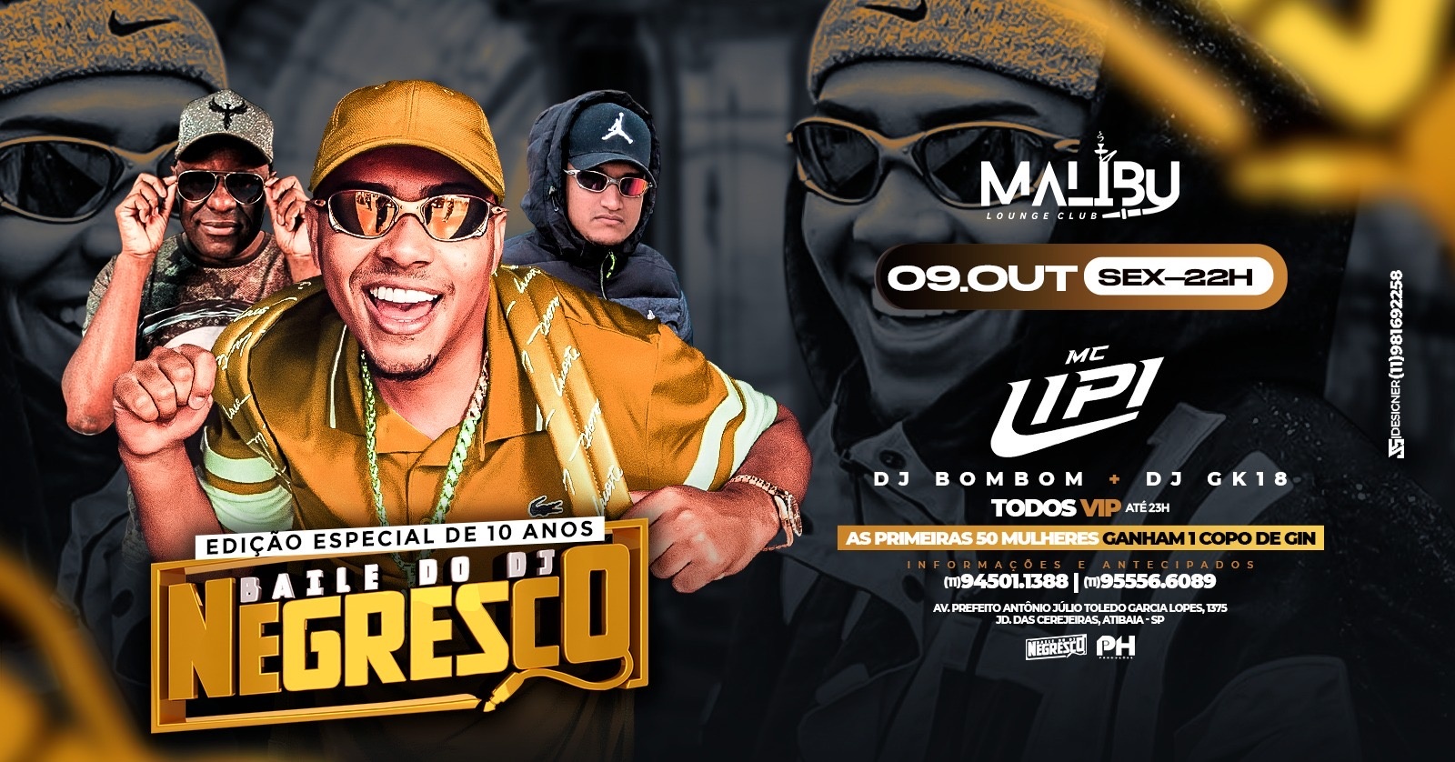 Mc LIPI - Baile do Dj Negresco ( Edição 10 Anos )