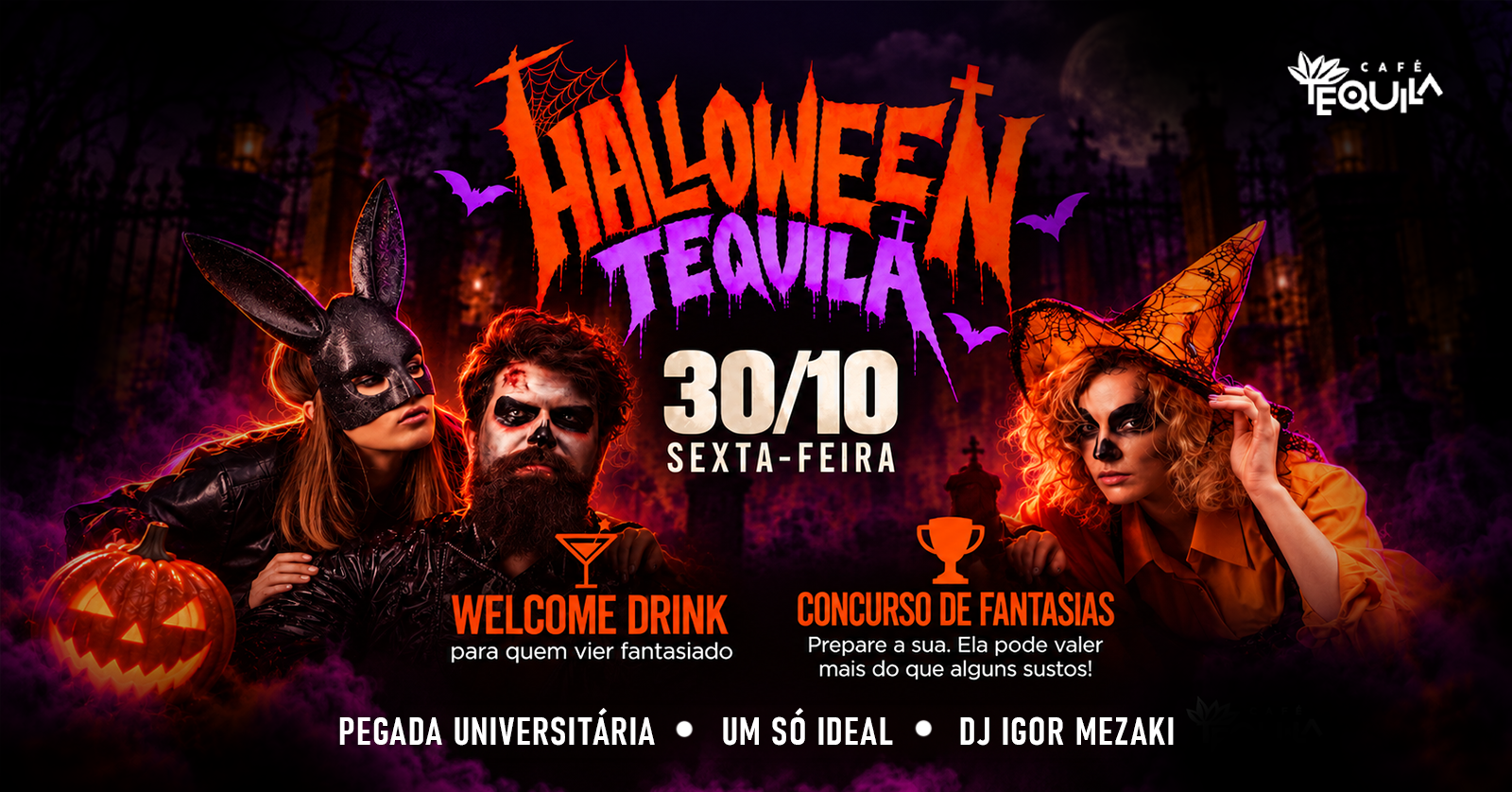 Halloween Café Tequila - Jundiaí, SP