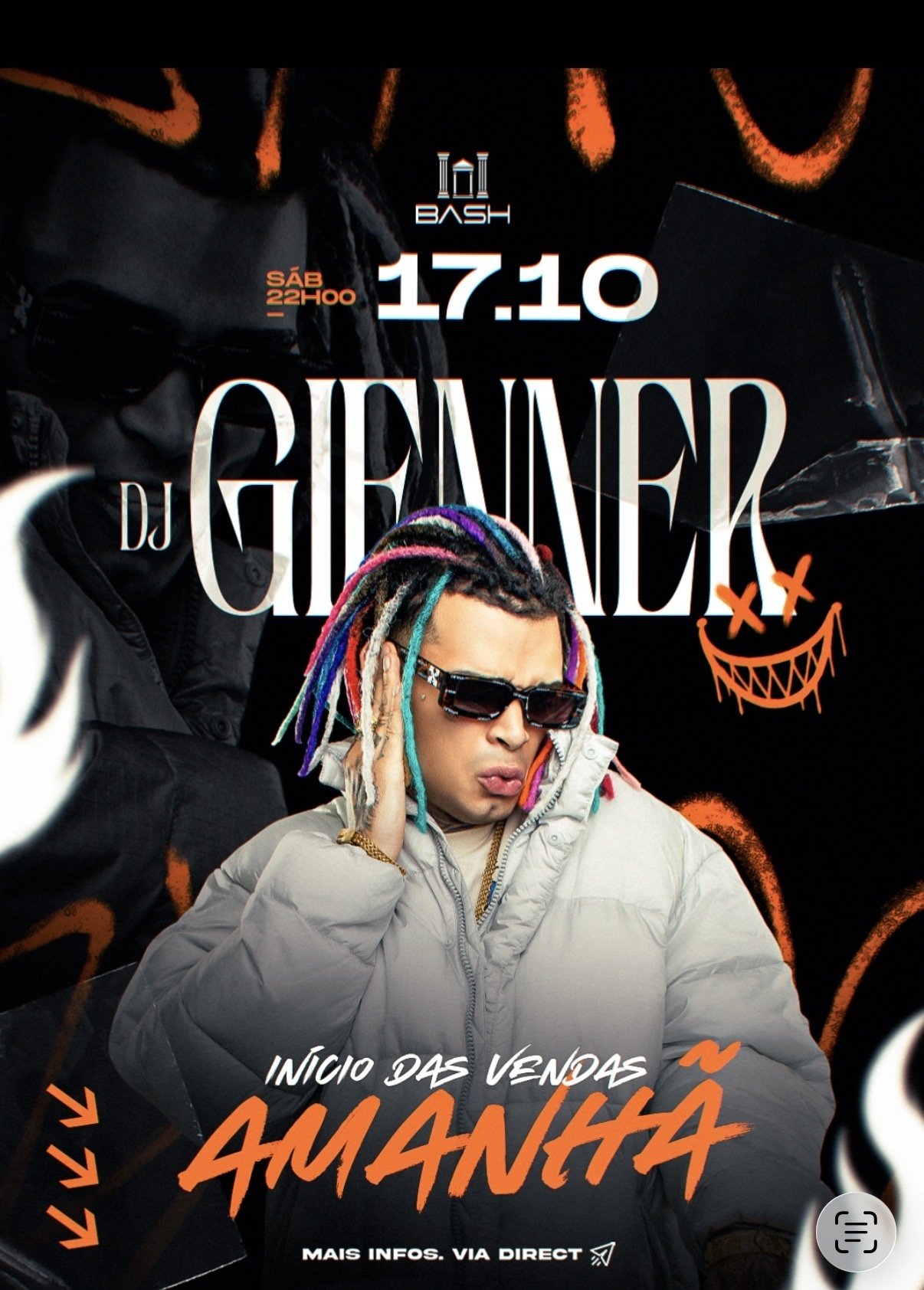 Imagem publicada pela fonte para DJ Glenner - Bash Hall