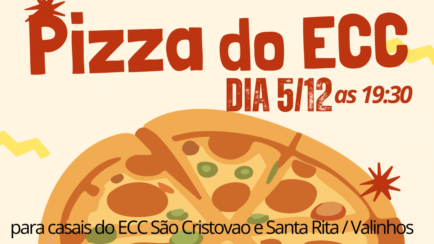 Imagem publicada pela fonte para Confraternizaçao do ECC com pizza