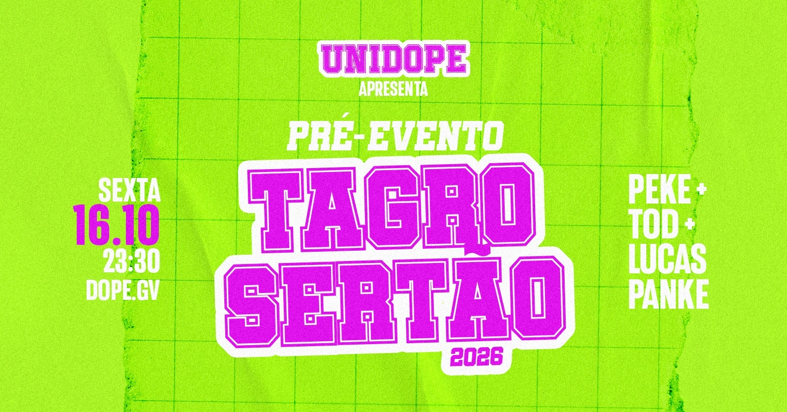UNIDOPE Pré Evento TAGRO Sertão