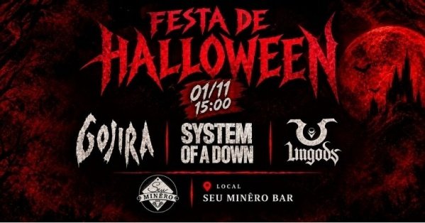 Imagem do evento Halloween Ungods + Gojira e SOAD