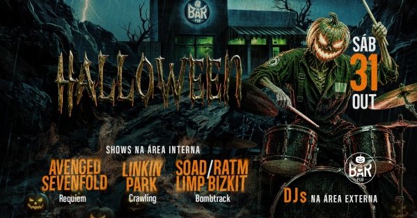 Imagem do evento HALLOWEEN 2026 Sáb 31/10