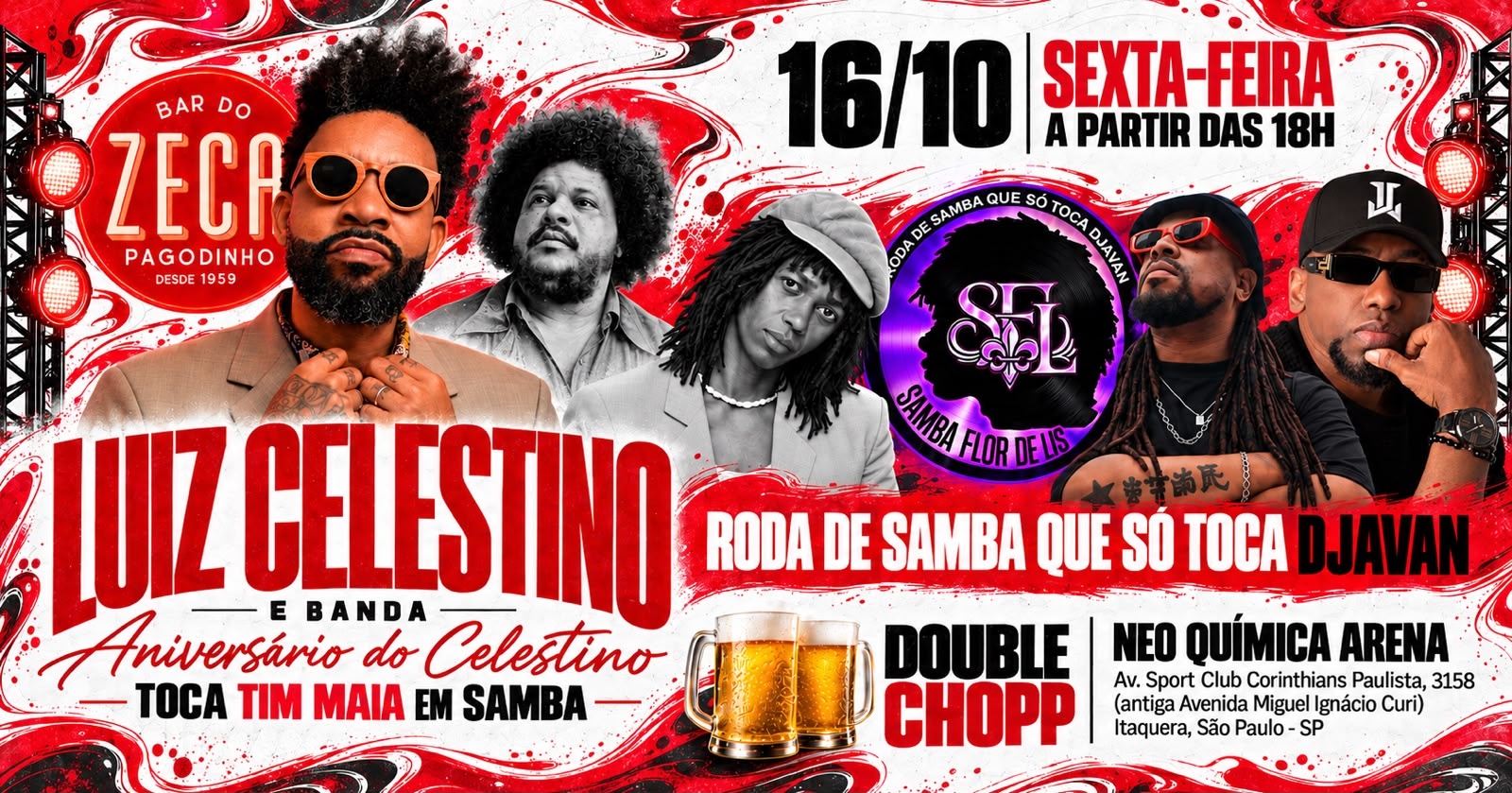 Source image — Bar do Zeca - 2 Shows | Luiz Celestino | Samba Flor de Lis