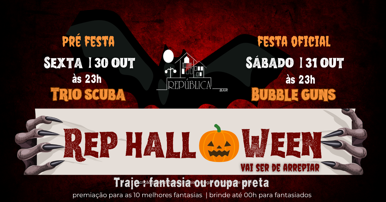 REP HALLOWEEN - República Bar - Pouso Alegre, MG