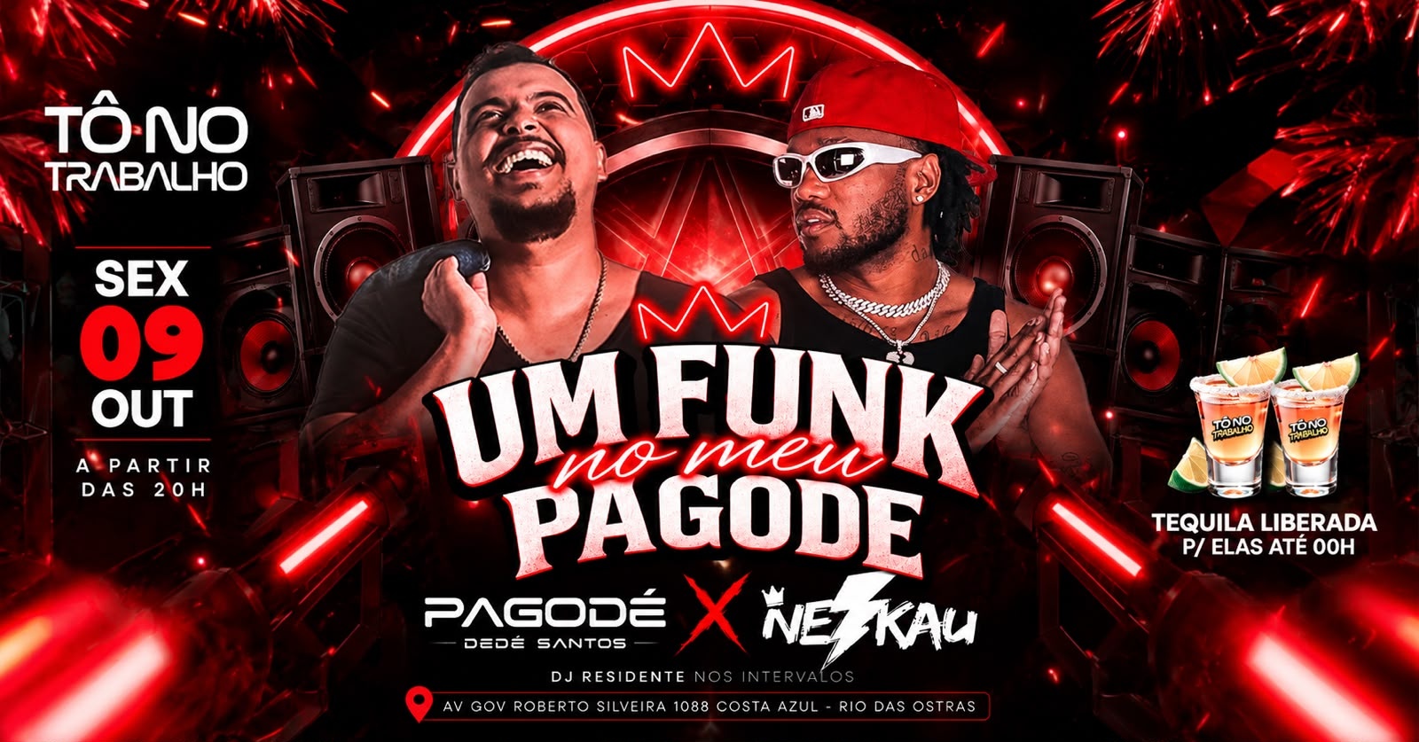 Um Funk no Meu Pagode | 09OUT (SEX) | Tô no Trabalho