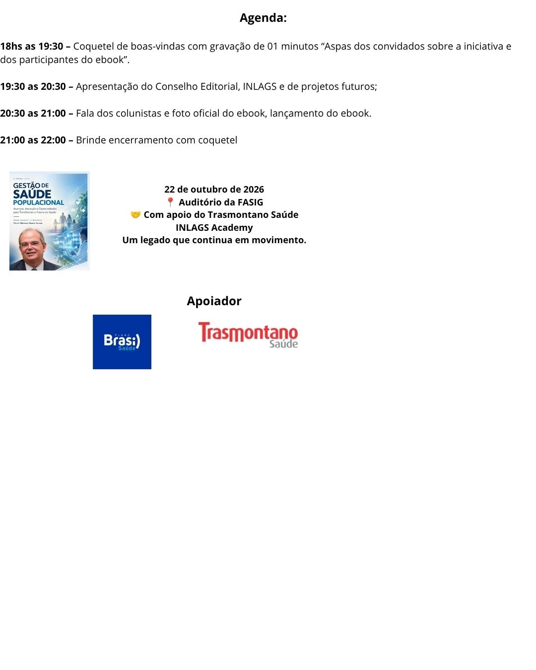 Imagem 1 da descrição do evento
