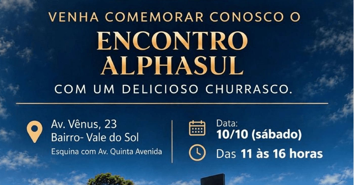 Imagem publicada pela fonte para Encontro Alphasul