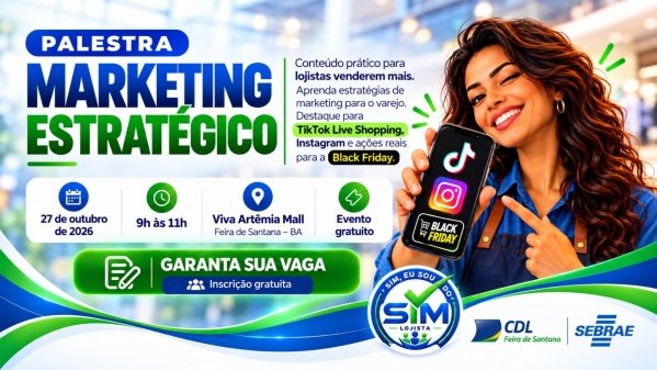 Imagem do evento "SIM, Eu Sou do SIM - Lojista" - Palestra Marketing Estratégico