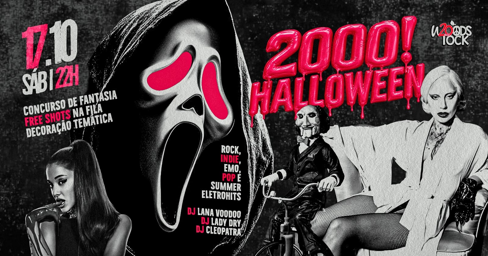 2000! HALLOWEEN A FANTASIA / Rock, Indie, Emo, Pop e Summer Eletrohits - Campinas, SP