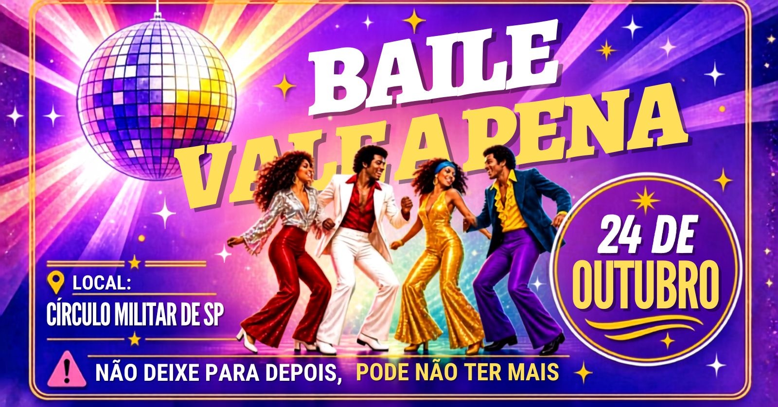 Baile Vale a Pena 24 de Outubro 2026 - São Paulo, SP