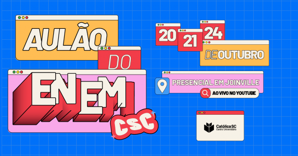 Imagem do evento Aulão do ENEM | Católica SC