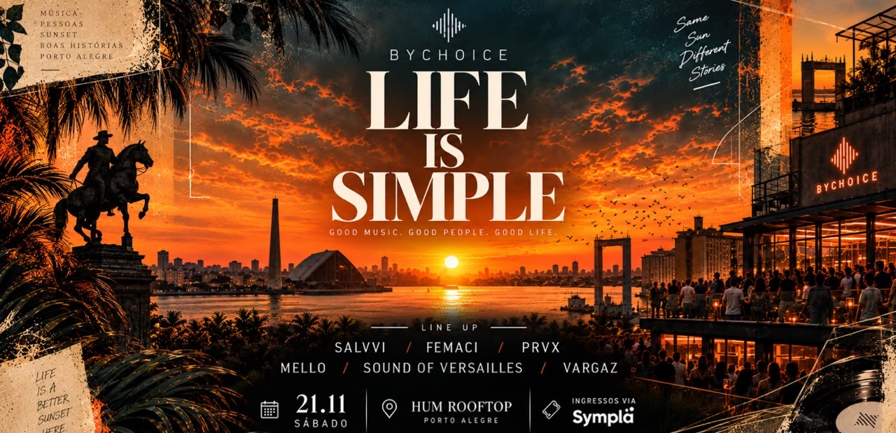 Imagem da fonte — ByChoice Sunset Edição Life is Simple / 21.11 / Hum Rooftop
