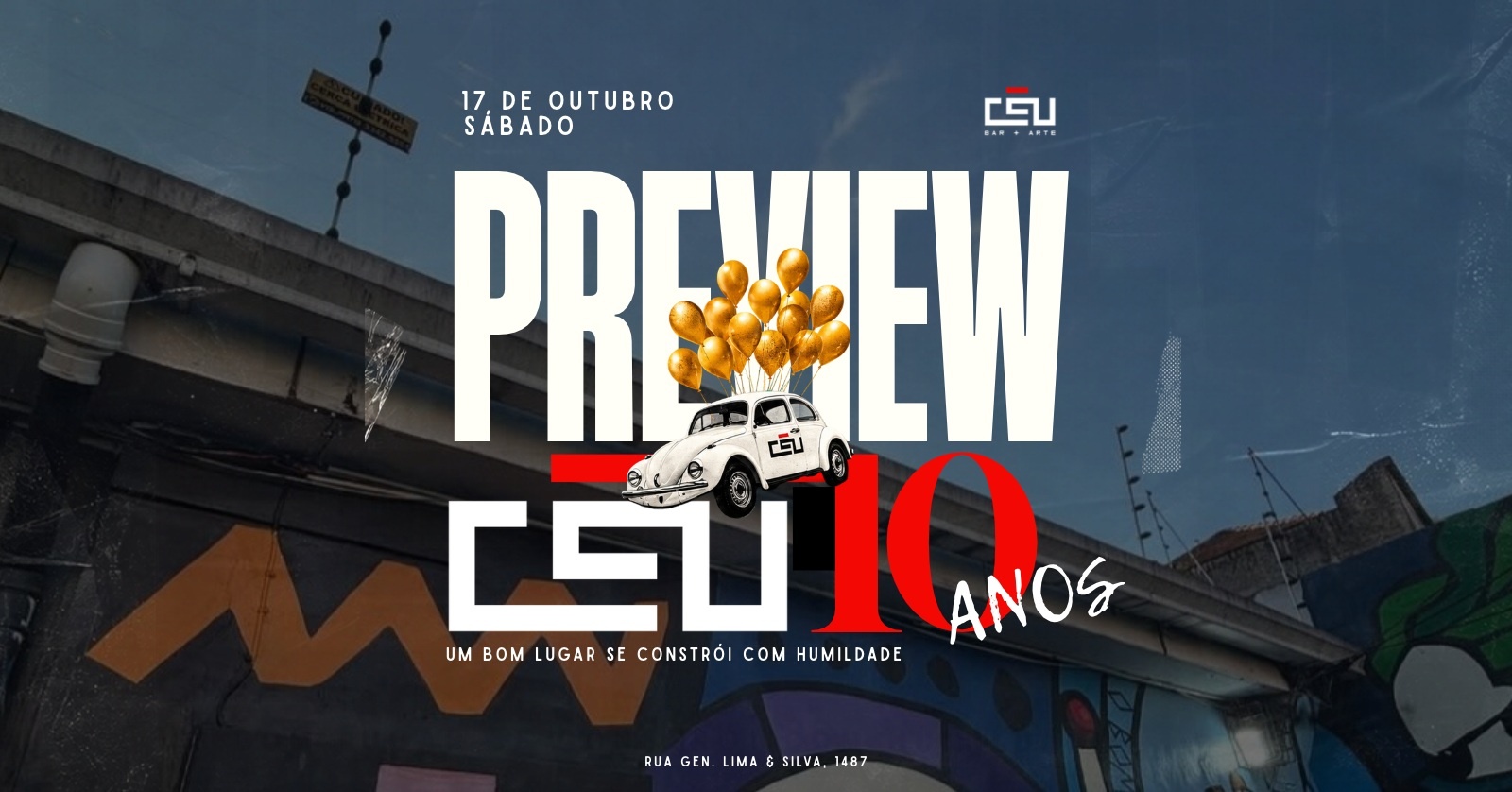 Imagem da fonte — PREVIEW CÉU 10 ANOS // 17 de Outubro