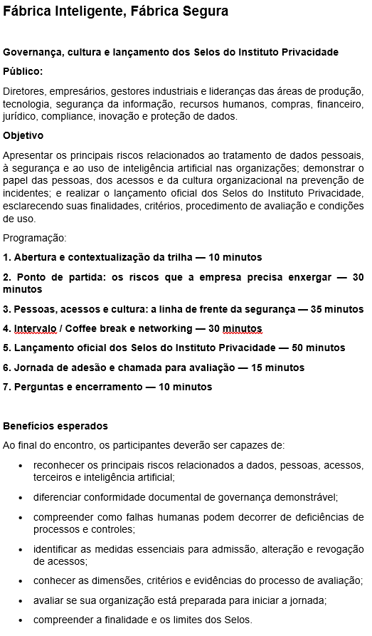 Imagem 1 da descrição do evento