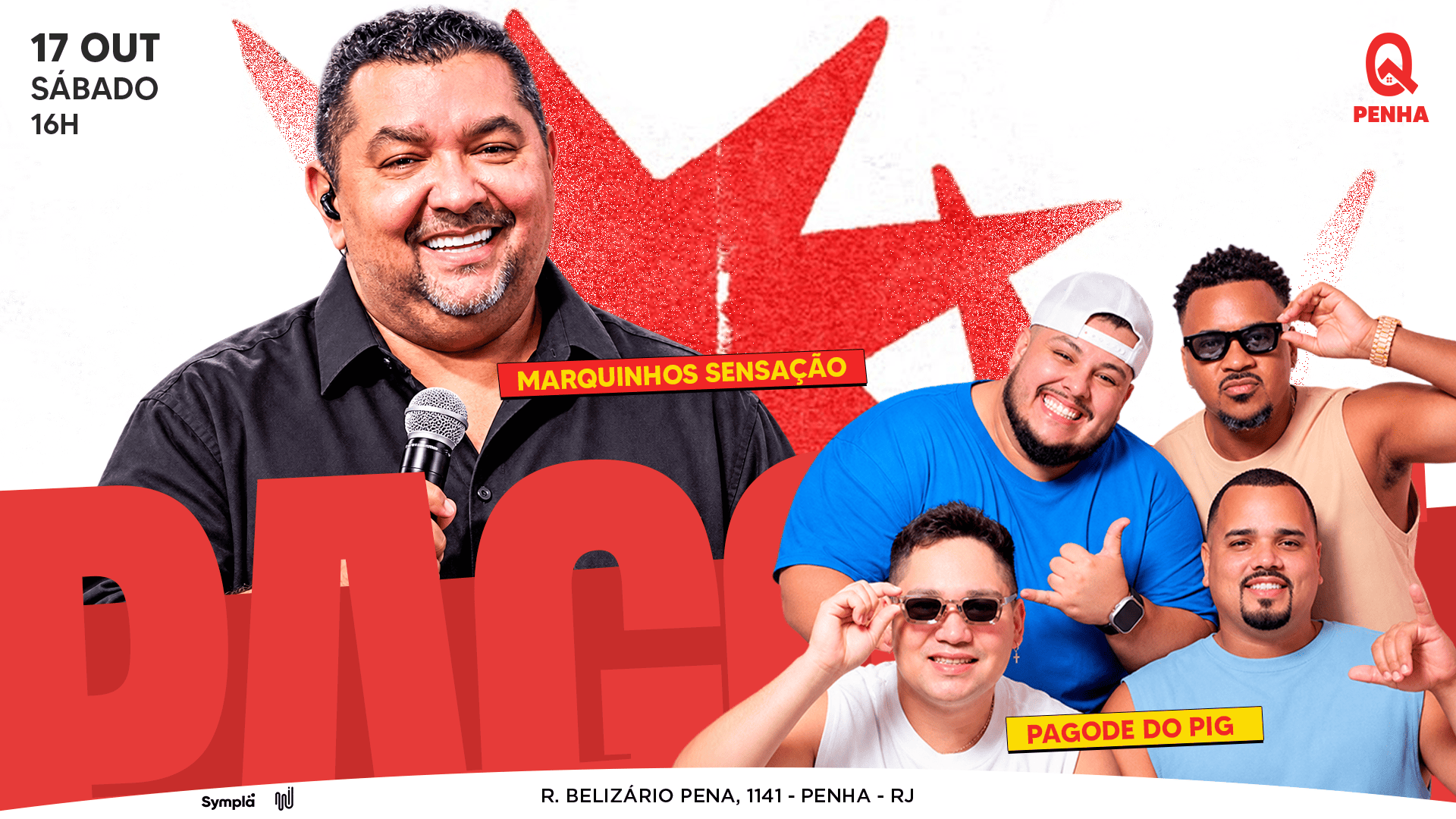 Imagen de la fuente — MARQUINHOS SENSAÇÃO + PAGODE DO PIG na BATUQ!!!
